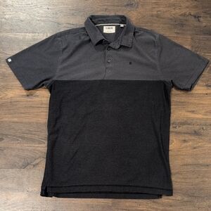 Linksoul Charcoal and Black Polo Shirt